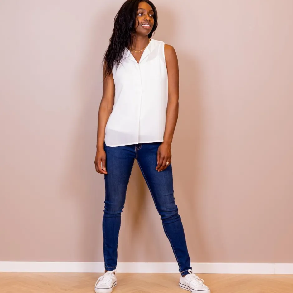 Sale Steenholt Clara Dame Top - Bright White