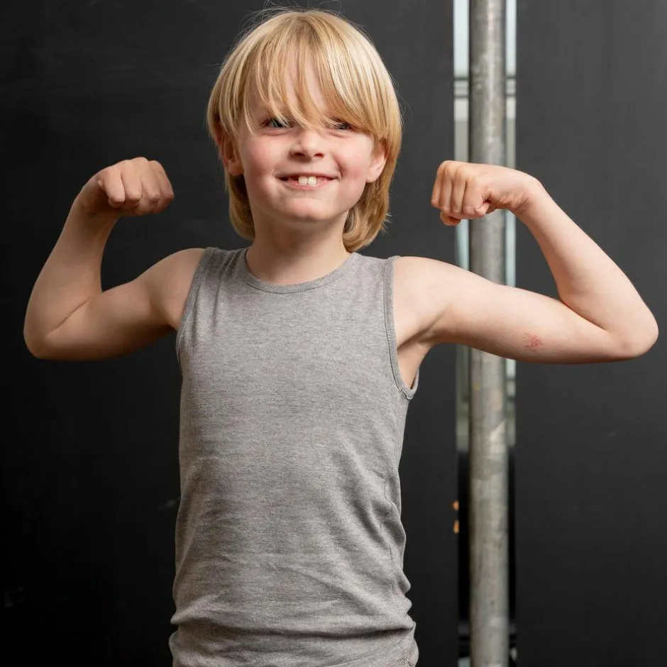 Online Steenholt Clark Børne Tanktop - Light Grey