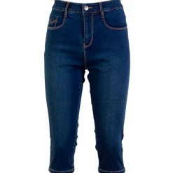 Discount Steenholt Grace Dame Capri - Blue Denim