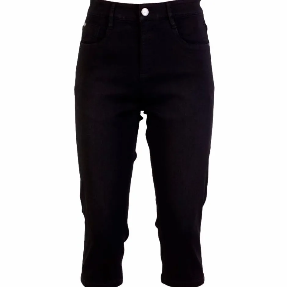 Outlet Steenholt Grace Dame Capri - Black Denim