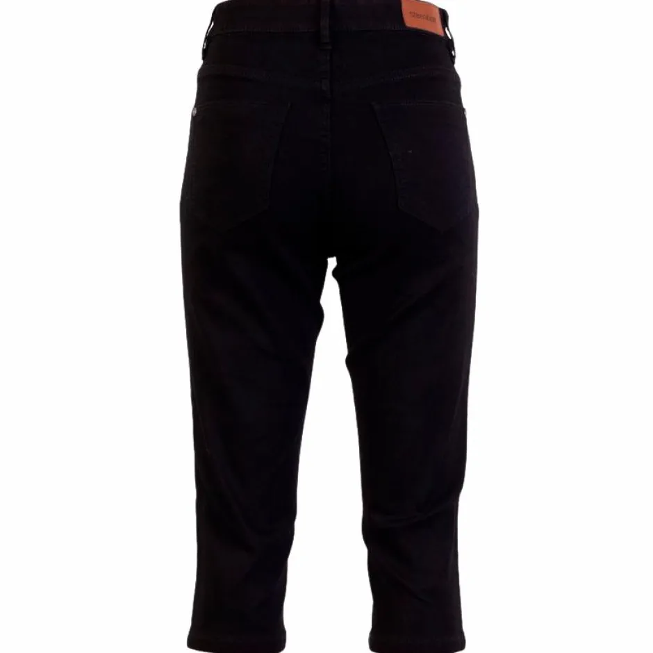 Outlet Steenholt Grace Dame Capri - Black Denim