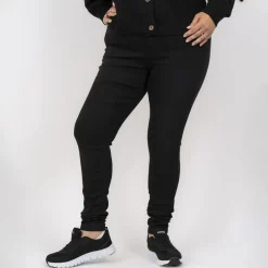 Online Steenholt Grace Dame Jeans m. stretch Plus Size - Black