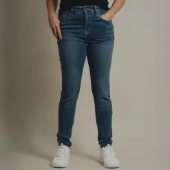 Discount Steenholt Grace Dame Jeans m. stretch - M. Light Blue Denim