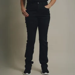 Steenholt Grace Dame Jeans m. stretch - Black Denim