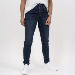 Outlet Steenholt Grace Dame Jeans m. stretch - Blue Denim