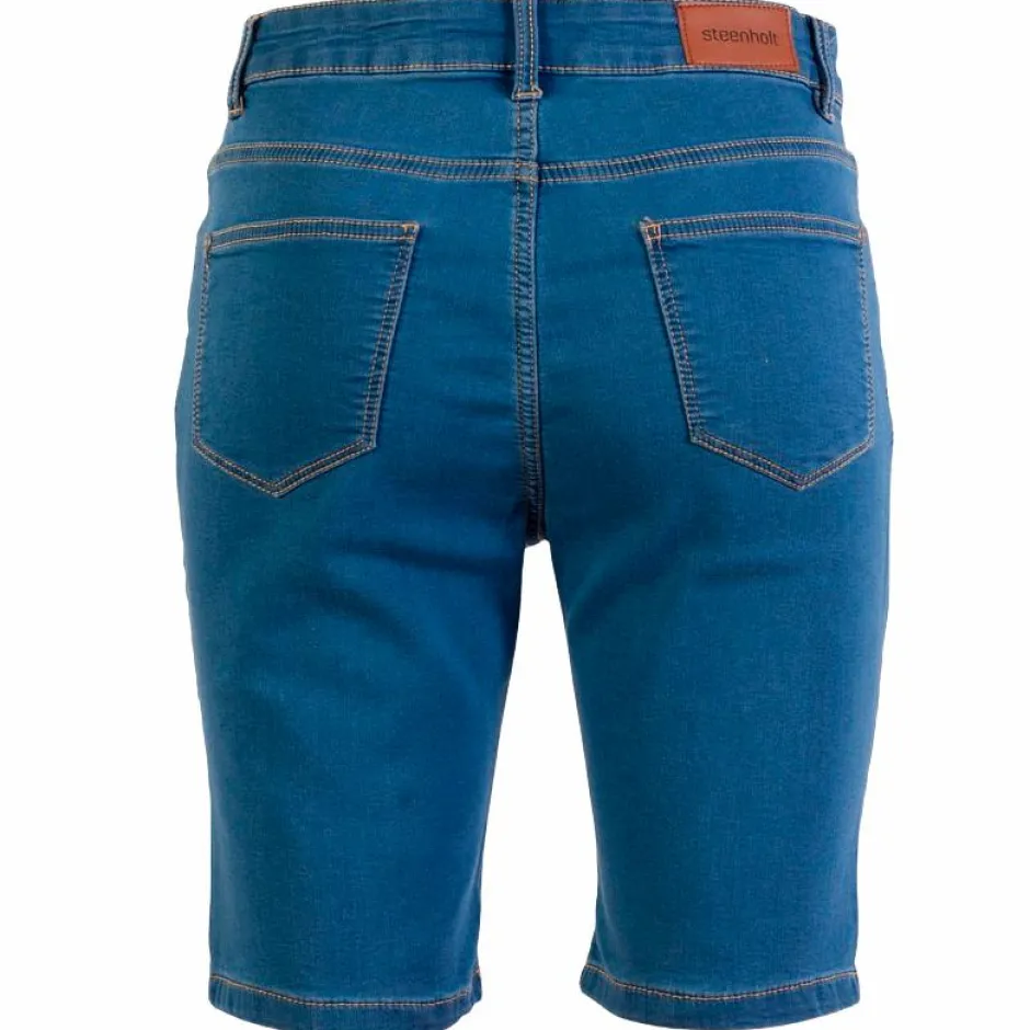 Steenholt Grace Dame Shorts Plus Size - M. Light Blue Denim