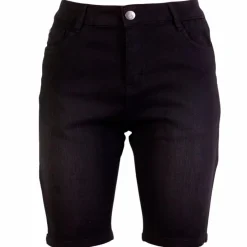 Online Steenholt Grace Dame Shorts Plus Size - Black Denim