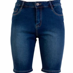 Best Steenholt Grace Dame Shorts Plus Size - Blue Denim