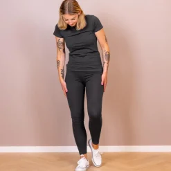 Outlet Steenholt Harmony Dame Leggings - Dark Grey