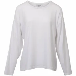Steenholt Joan Dame Langærmet t-shirt - Bright White