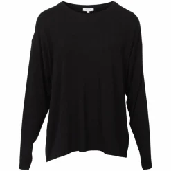 Sale Steenholt Joan Dame Langærmet t-shirt - Black