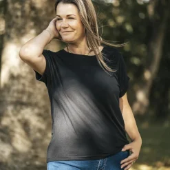 Sale Steenholt Joan Dame T-shirt Plus Size - Black