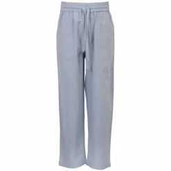 Steenholt Linett Børne Bukser i hørmix - Heavenly Blue