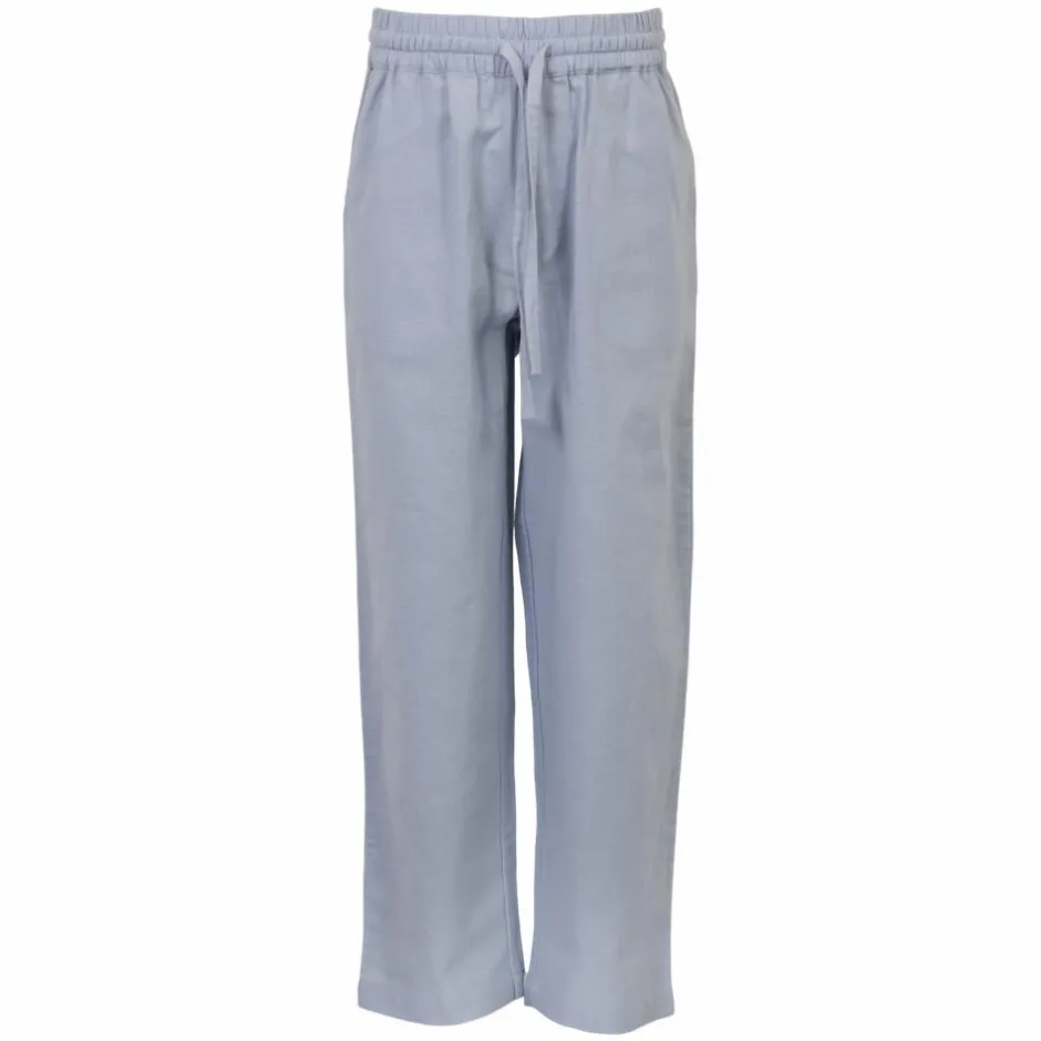 Steenholt Linett Børne Bukser i hørmix - Heavenly Blue