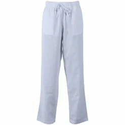 Outlet Steenholt Linett Dame Bukser i hørmix Plus Size - Heavenly Blue