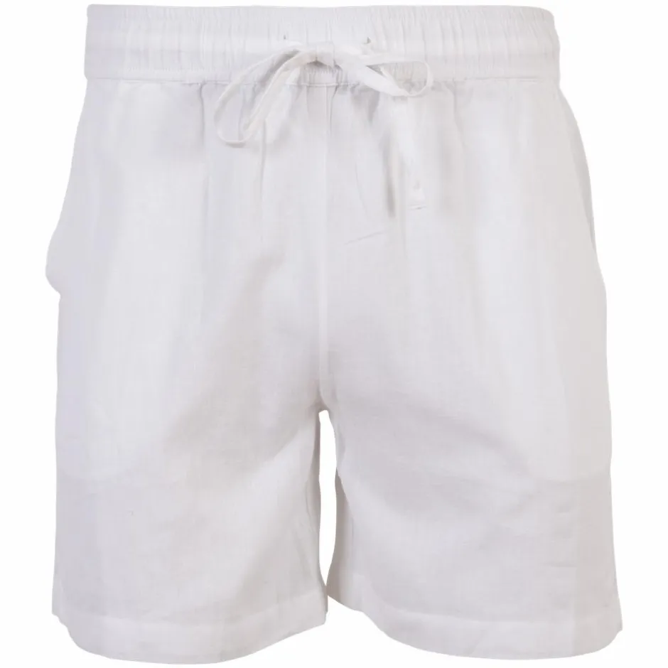 Sale Steenholt Linett Dame Shorts i hørmix - Bright White