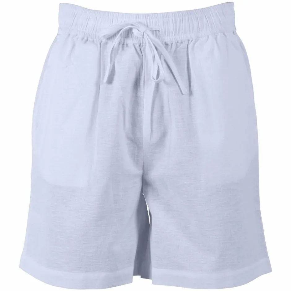New Steenholt Linett Dame Shorts i hørmix - Heavenly Blue