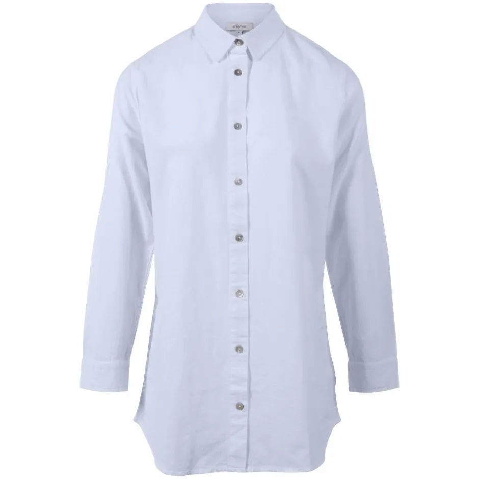 Steenholt Linett Dame Skjorte i hørmix - Heavenly Blue