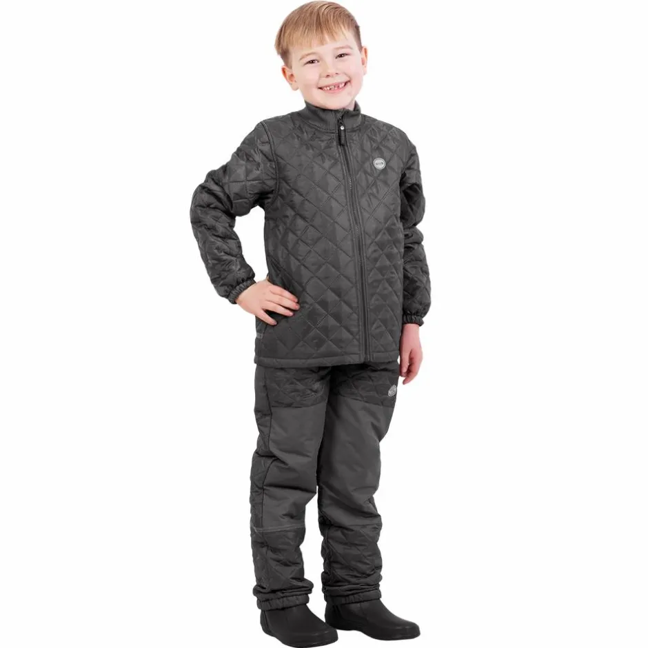 Sale Steenholt Lund Børne Termosæt - Antrazite Grey