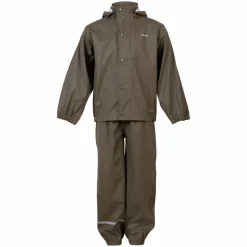 New Steenholt Moss Børne Regnsæt - Stone Gray