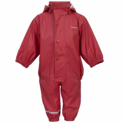 Outlet Steenholt Moss Børne Regnsæt - Pompeian Red