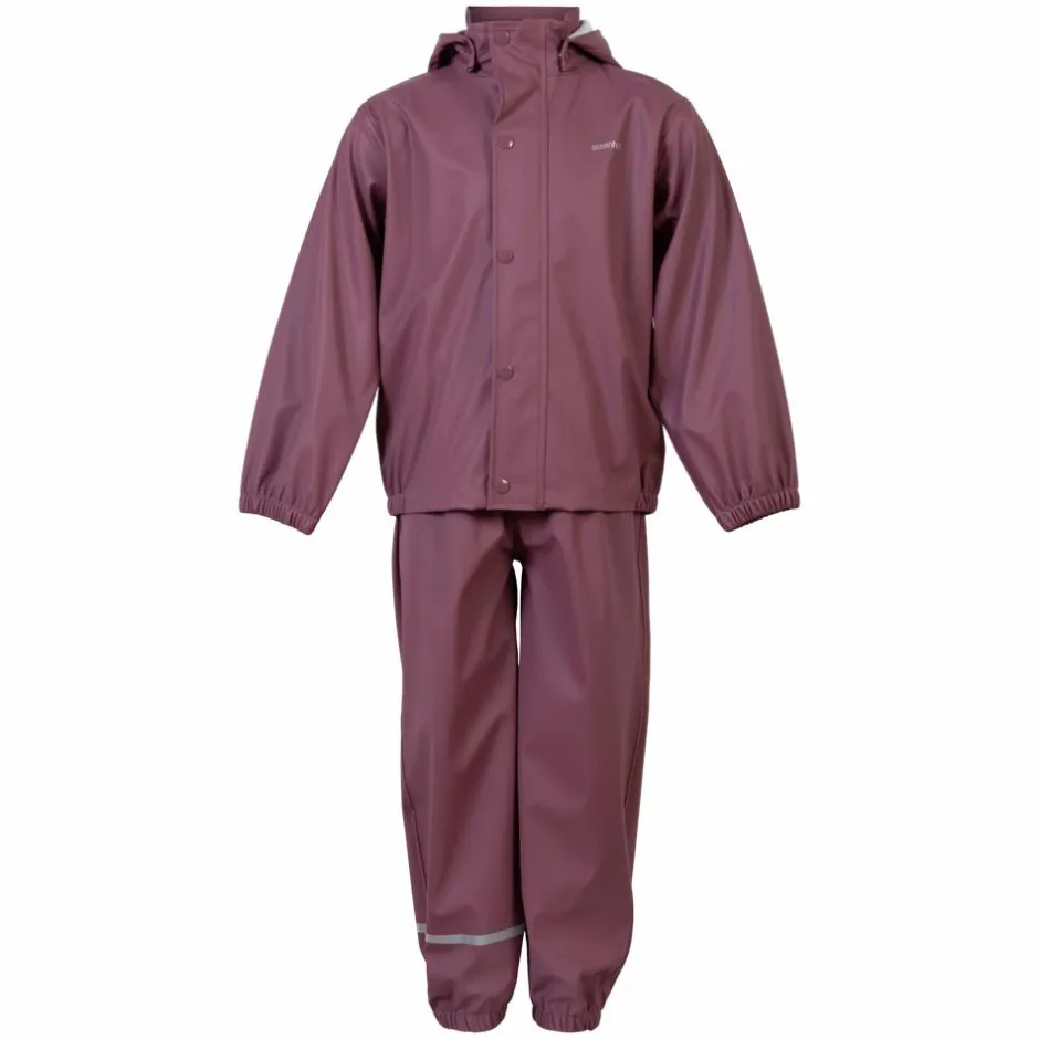 Online Steenholt Moss Børne Regnsæt - Crushed Berry