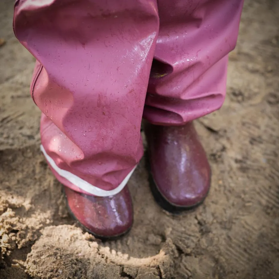 Online Steenholt Moss Børne Regnsæt - Crushed Berry