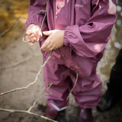 Online Steenholt Moss Børne Regnsæt - Crushed Berry