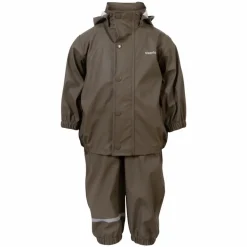 Hot Steenholt Moss Børne Regnsæt - Stone Gray