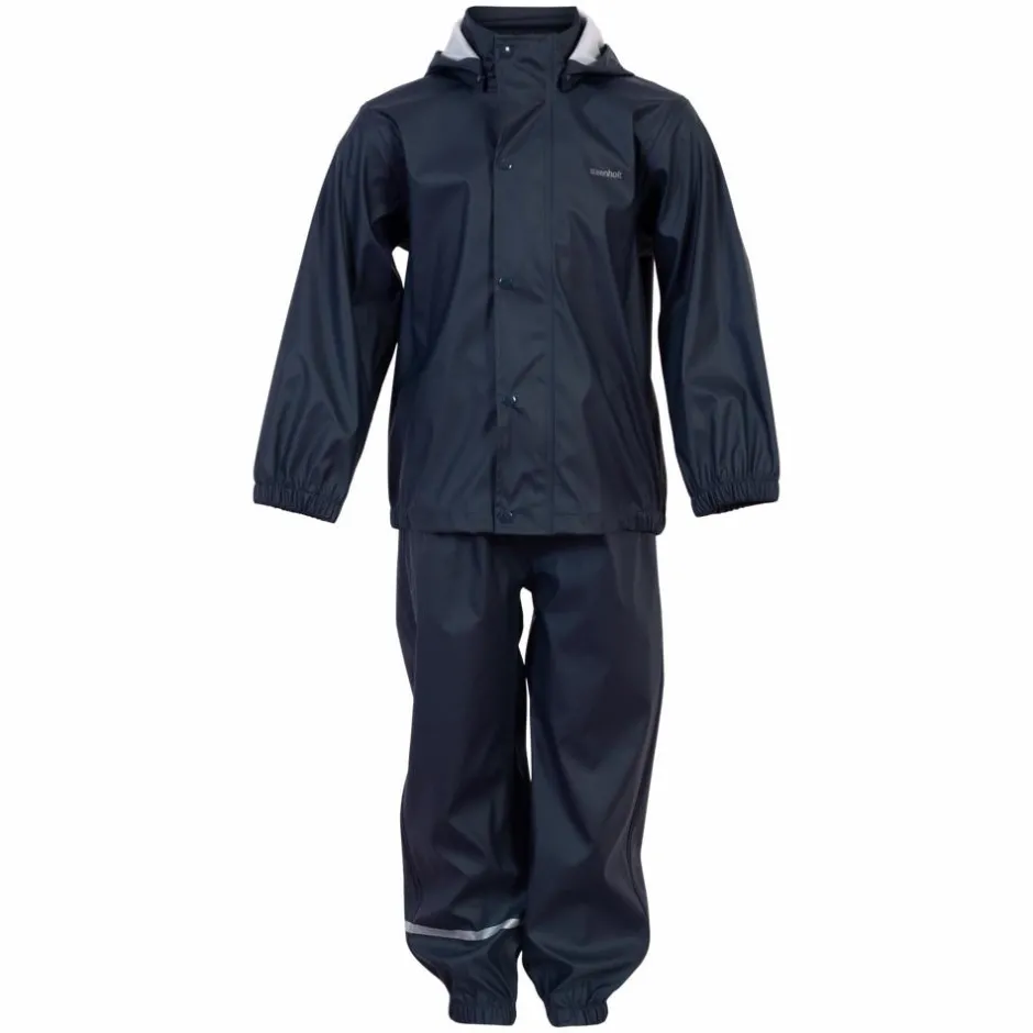 Best Steenholt Moss Børne Regnsæt - Blue Nights