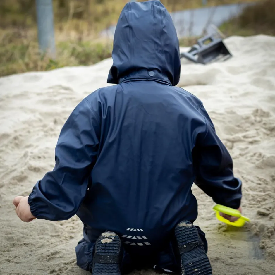 Best Steenholt Moss Børne Regnsæt - Blue Nights