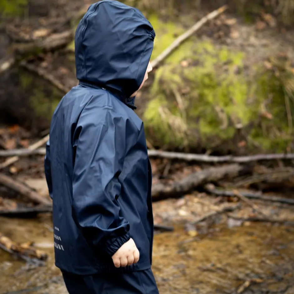 Best Steenholt Moss Børne Regnsæt - Blue Nights