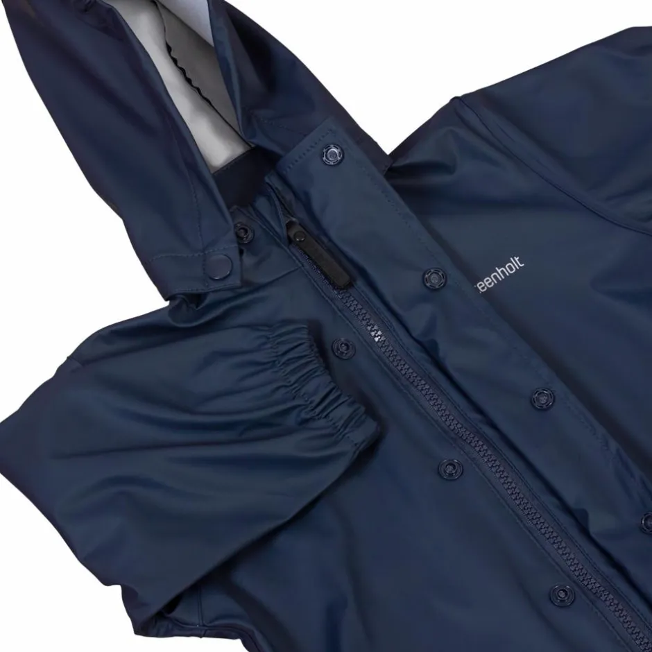 Best Steenholt Moss Børne Regnsæt - Blue Nights