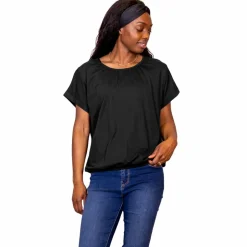 Sale Steenholt Nima Dame Kortærmet bluse - Jet Black