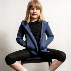 Sale Steenholt Ocean Børne Fleecejakke - Melange Blue