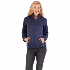 Discount Steenholt Ocean Dame Fleecejakke - Melange Blue