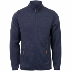 Sale Steenholt Ocean Herre Fleecejakke - Melange Blue