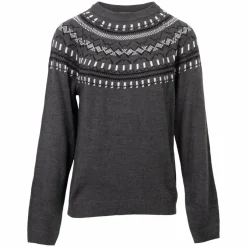Online Steenholt Olivia Dame Striktrøje - Dark Grey