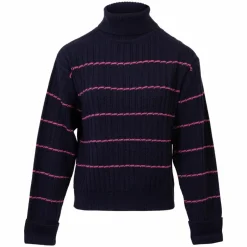 Sale Steenholt Olivia Dame Striktrøje Plus Size - Navy