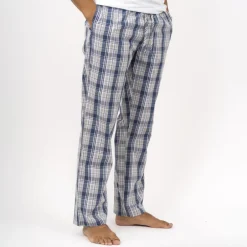 Best Steenholt Tommy Unisex Natbukser - Light Blue Check