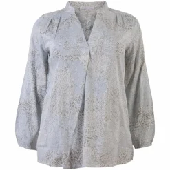 Hot Vanting Dame Bluse Plus Size - Print 2