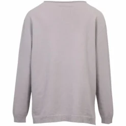 Outlet Vanting Dame Striktrøje - Light Grey