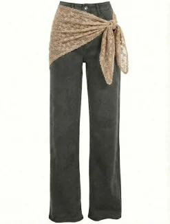 Clearance Vanting Dame Tørklæde - Beige