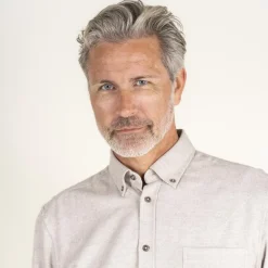 New Vito Barny Herre Skjorte - Ultra Light Sand Melange