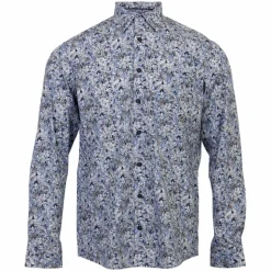 Online Vito Elron Herre Skjorte - Colony Blue