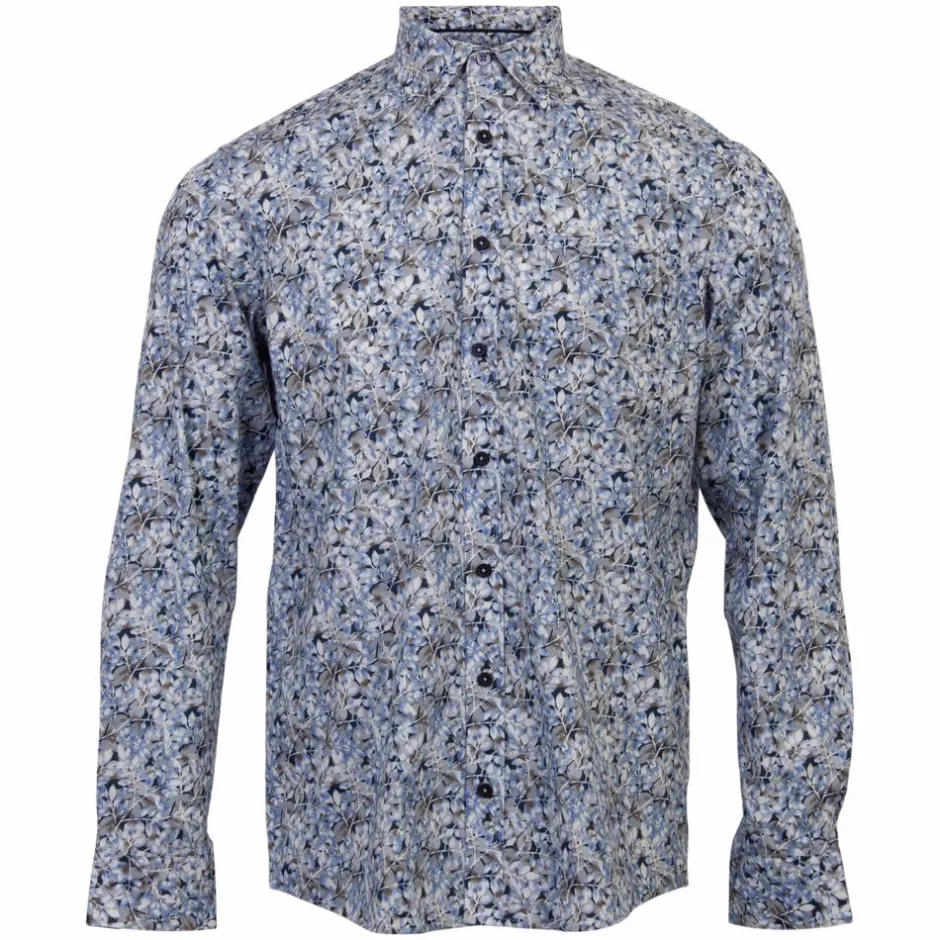 Online Vito Elron Herre Skjorte - Colony Blue