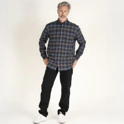 Clearance Vito Farmer Herre Skjorte - Mid Brown