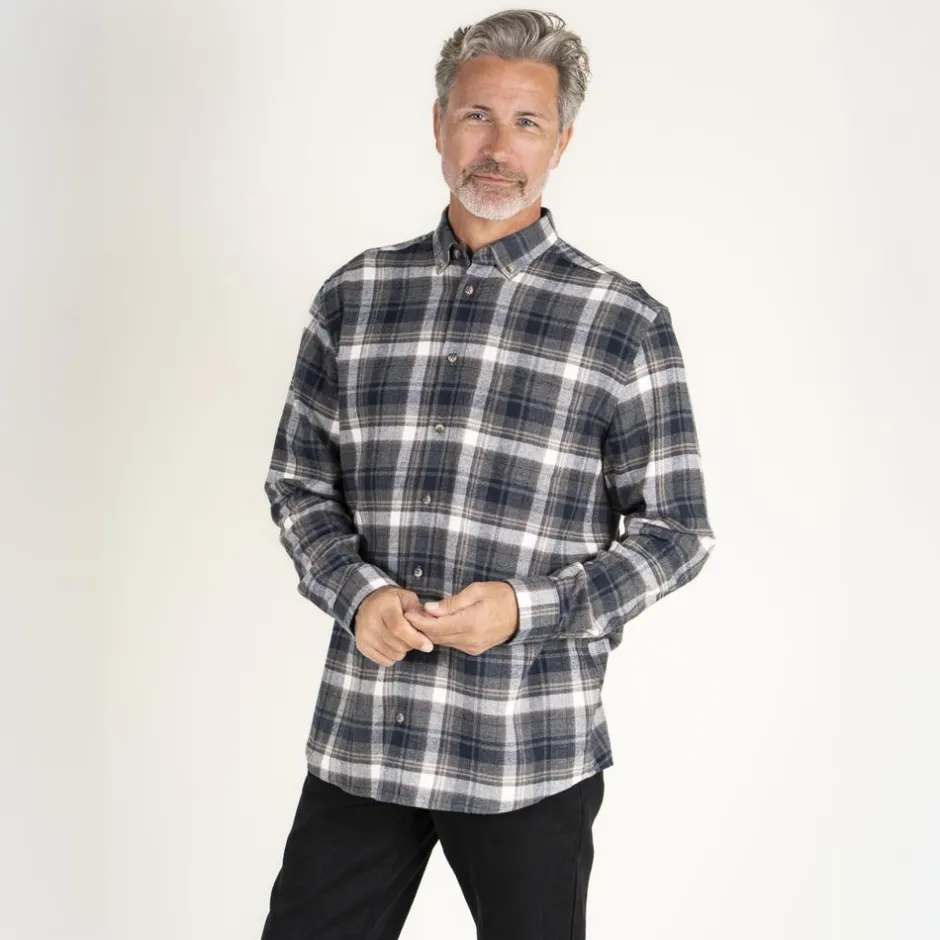 Best Vito Farmer Herre Skjorte - Mid Grey