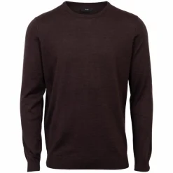 Discount Vito Gordon Herre Striktrøje i merinouldmix - Ultra dark brown mix
