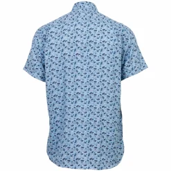 Sale Vito Jude Herre Kortærmet skjorte - Blue